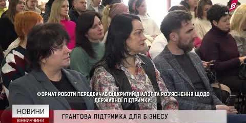 Вбудована мініатюра для Державна грантова підтримка вінницького бізнесу у 2026 році.